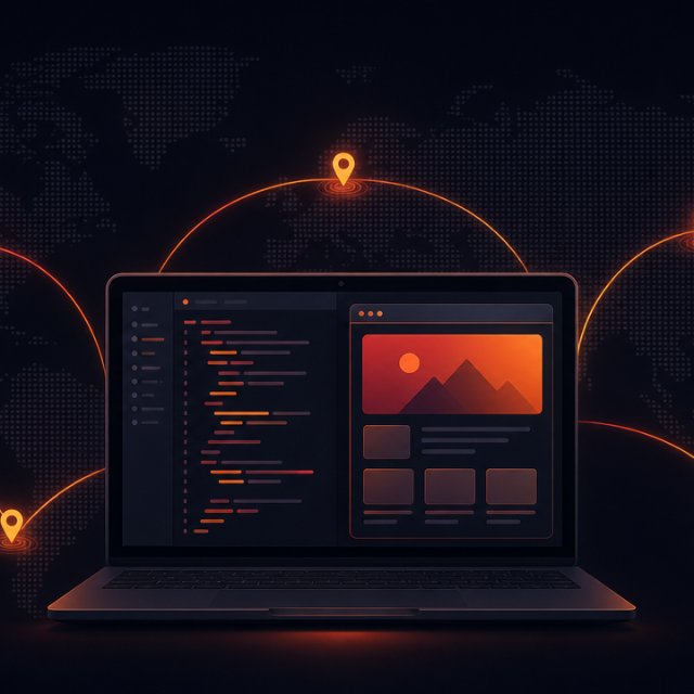 Remote, distributed web development, with AI support